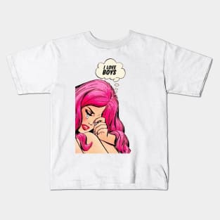 New York Pop Art Valentines day Kids T-Shirt